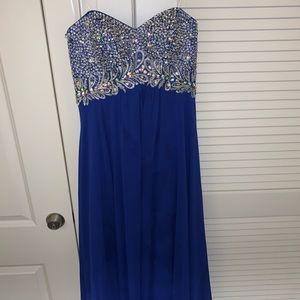 Stunning beaded strapless gown